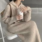 Long-sleeve Hoodie Sweater Dress