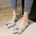 Polka Dot Pointed-toe Sandals