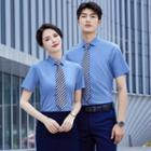 Short-sleeve Plain Shirt / Straight Leg Pants / Mini Pencil Skirt (various Designs)