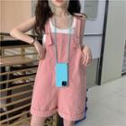 Wide Leg Jumper Shorts Pink - One Size