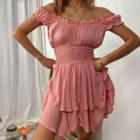 Off Shoulder Corset Waist Dress