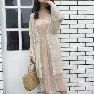 Starppy Pleated Midi Dress
