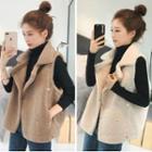 Collared Fleece Vest / Lace Trim Undershorts