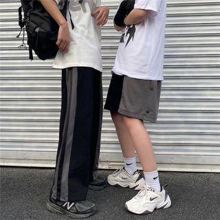 Paneled Short / Wide Leg Pants