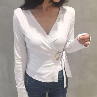 Long Sleeve Wrapped Top