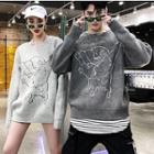 Couple Matching Finger Print Sweater