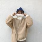 Set: Zipped High-neck Pullover + Crossbody Bag