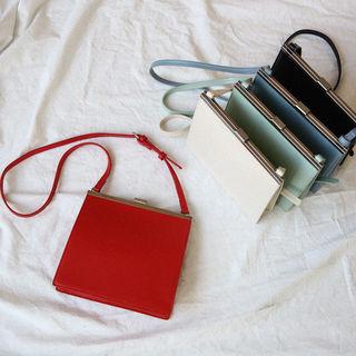 Metal-frame Square Shoulder Bag