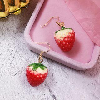 Strawberry Drop Earring Pink - One Size