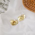 Faux Pearl Petal Alloy Earring 1 Pair - Gold - One Size