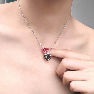 925 Sterling Silver Chinese Characters / Lettering Pendant Necklace (various Designs)