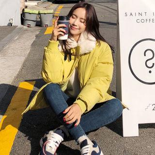 Buckled High-neck Padded Jacket