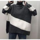 Two Tone Oversized Sweater