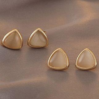 Triangle Ear Stud / Clip-on Earring