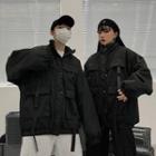 Couple Matching Pocket Detail Padded Coat