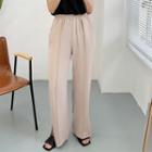 Slit-hem Wide-leg Sweatpants