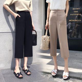 Capri Wide-leg Pants / Cropped Wide-leg Pants