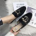 Crescent & Star Embroidered Mules