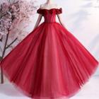 Off-shoulder Ball Gown