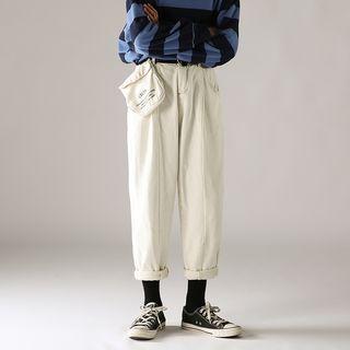 Cropped Pants With Pouch