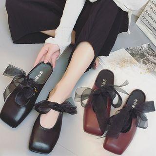 Lace Up Mules
