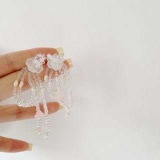 Faux Pearl Beaded Drop Earring