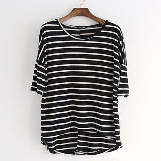Striped Round-neck T-shirt