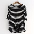 Striped Round-neck T-shirt