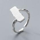 925 Sterling Silver Irregular Open Ring S925 Silver - Ring - One Size