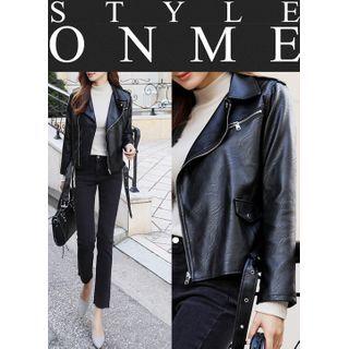 Epaulet Belted Rider Jacket