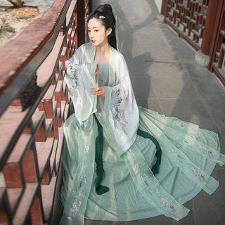 Long-sleeve Hanfu Top / Camisole Top / Maxi Skirt / Set