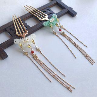 Fringed Hair Comb Clip