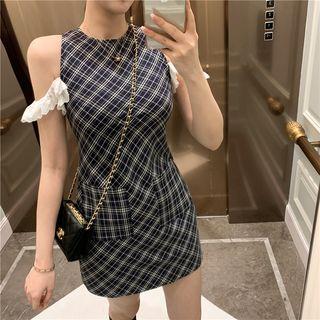 Plaid Slim-fit Dress
