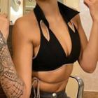 Halter-neck Cut-out Cropped Top
