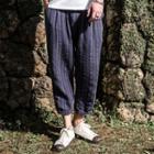 Chinese-style Striped Casual Pants