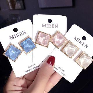 Water Ripple Square Earring