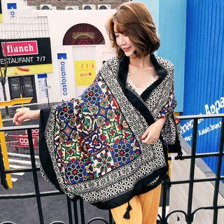 Pattern Shawl Plaid Flower - 180cm X 100cm