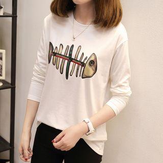 Fish Bone Long-sleeve T-shirt