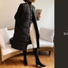 Button-up Long Quilting Vest