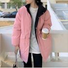 Padded Zip Jacket Black & Pink - One Size