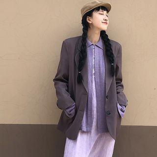 Plain Blazer / Knit Shirt