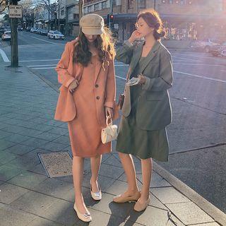 Set: Blazer + Spaghetti Strap Dress