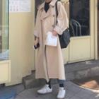 Double Breasted Long Trenchcoat