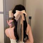 Rhinestone Ribbon Bow Hair Clip