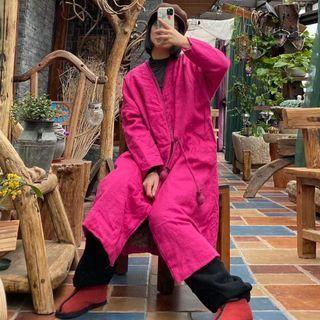 Padded Coat Light Rose Pink - One Size