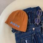 Lettering Distressed Beanie