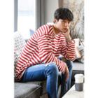 Loose-fit Striped Cotton Pullover