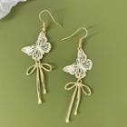 Butterfly Bow Alloy Dangle Earring