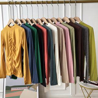 Long-sleeve Smocked T-shirt