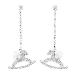 Rhinestone House Beaded Earrings